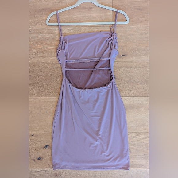 Strappy Scoop Neck Cami Mini Dress, 21 Saints, Size M, Lilac Mauve - Picture 6 of 11